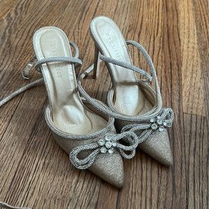 Billini elope gold glitter sparkly heels